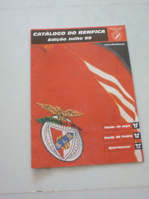 SL Benfica football team product catalog 1999 used, authentic