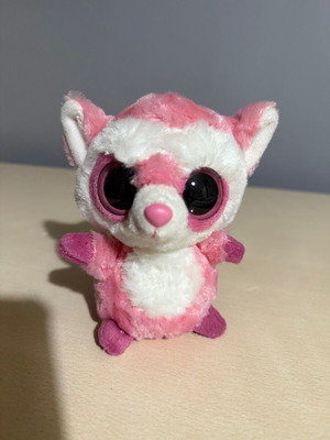 TY Beanie Boos Pink Lemur like new, small size