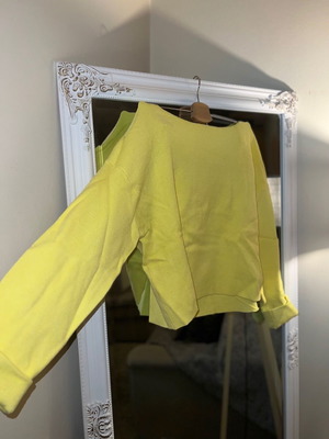Zara sweater used, soft, yellow, size M