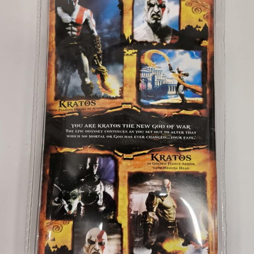NECA God of War Kratos Figure with Flaming Blades of Athena like new