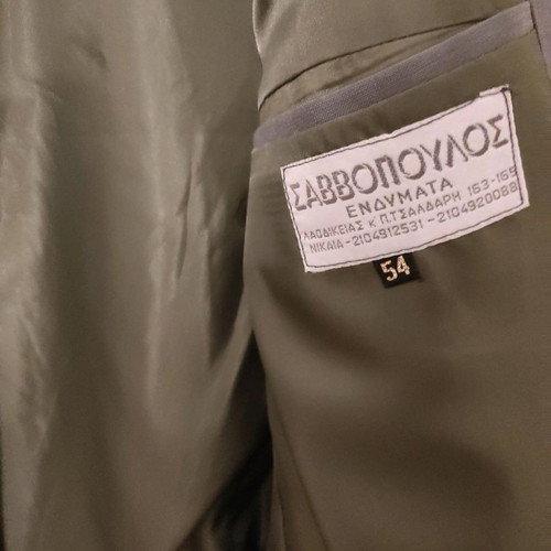Men's olive jacket used, summer, tailor-made fabric 3A