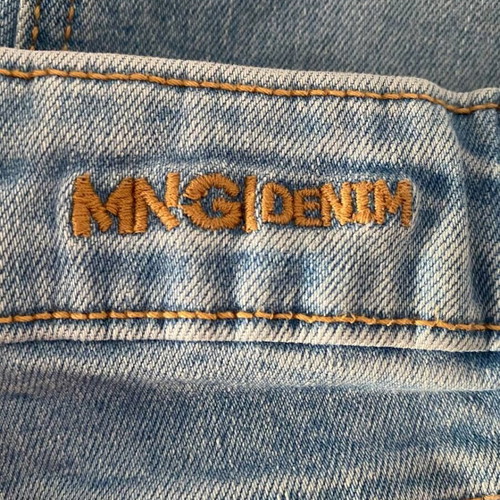 Mango Kids MNG Denim Jeans Girl 11-12 Years 152cm Light Blue Stretch Like New