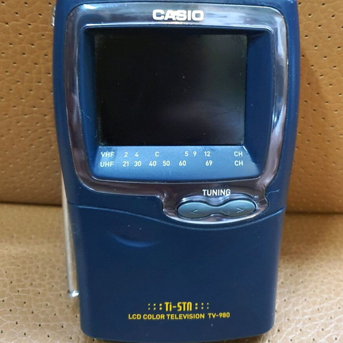 Casio Ti-Stn portable color TV used LCD TV-980N