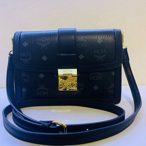 MCM women's shoulder bag black like new