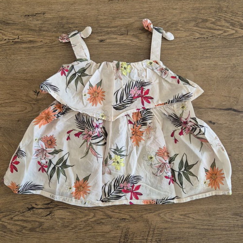 Floral tank top H&M with gift shirt 18-24 months like new