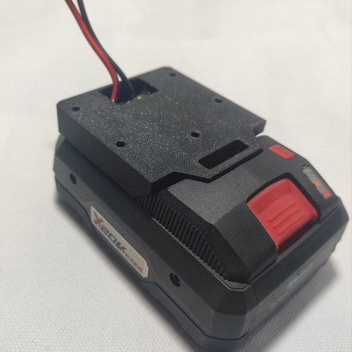 Adapter for Parkside batteries new, 3D printed, black material