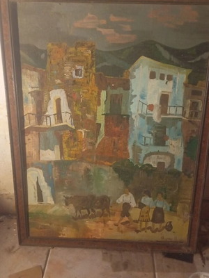 Angelos Pyriochos painting like new, oil painting from youth