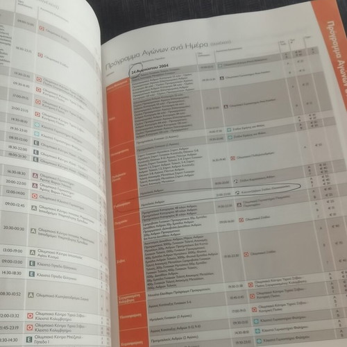 Athens 2004 Olympic Games program and ticket prices