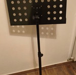 Music stand with adjustable tilt and height