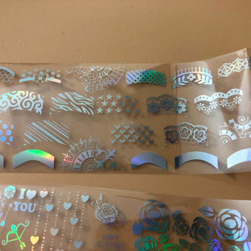 Aurora Glass holographic nail stickers pack of 5 new