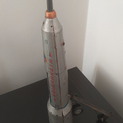 Rocket toy 1970 used, 38cm