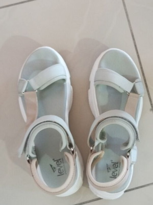 Level Anatomic women's sandals new, beige and turquoise, size 39