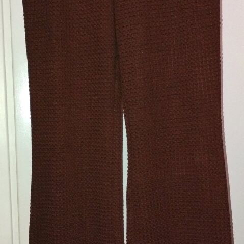 H&M Perforated Brown Pants Like New
