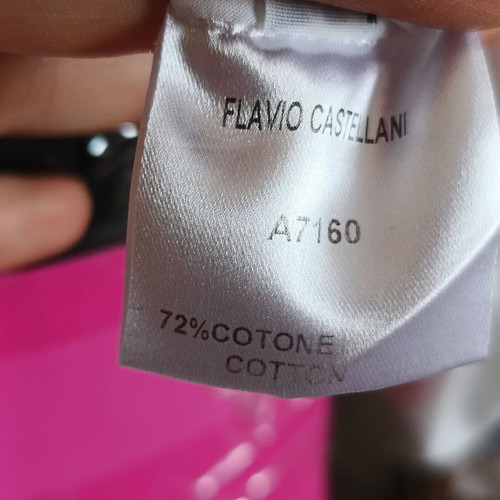 Flavio Castellani short summer dress Large like new, white