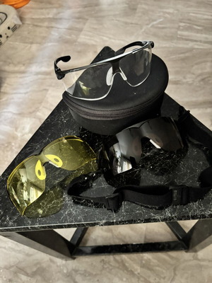3M Maxim Ballistic protective glasses set with 3 lenses