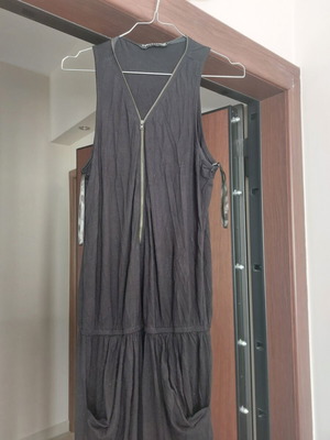 Noobass women's jumpsuit used, black, sizes M-L with zipper and pockets