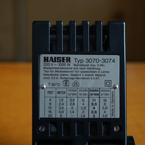 Kaiser Typ 3070-3074 1000W halogen light used