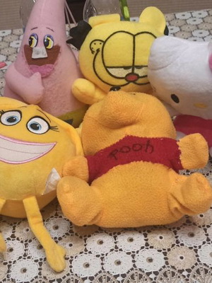 Collection of 12 new plush dolls