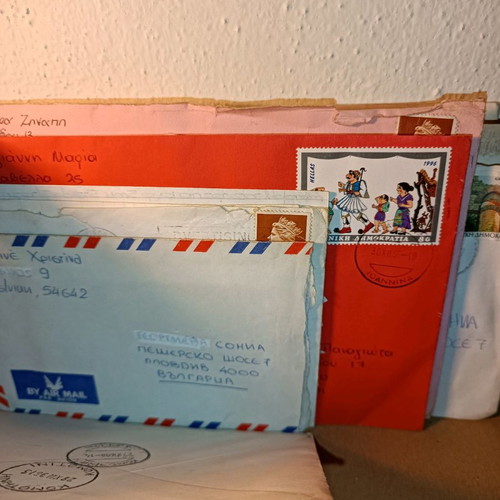 Vintage envelopes with letters and cards used, pack