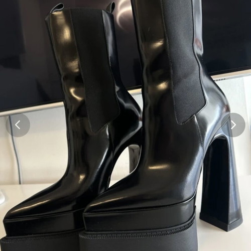 Versace platform boots like new, size 38, black