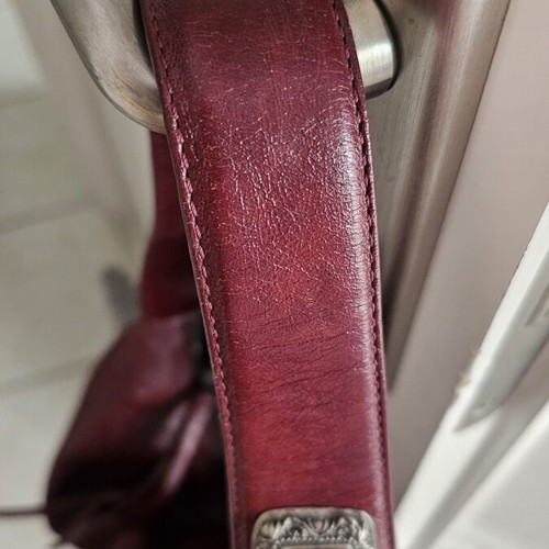 Francesco Biasia shoulder bag like new, leather, burgundy