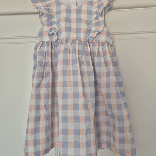 Dress H&M pastel colors with ruffles on sleeves like new
