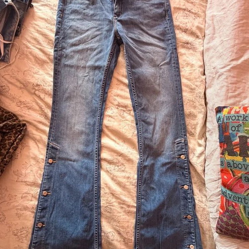 Zara bell-bottom jeans like new, blue, size S / 36 / 8
