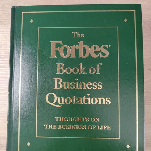 The Forbes Book of Business Quotations luxury edition 1997 like new