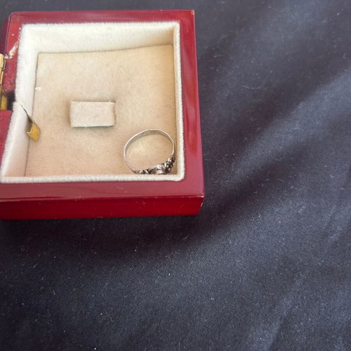 Vintage silver ring with turquoise stone very small used