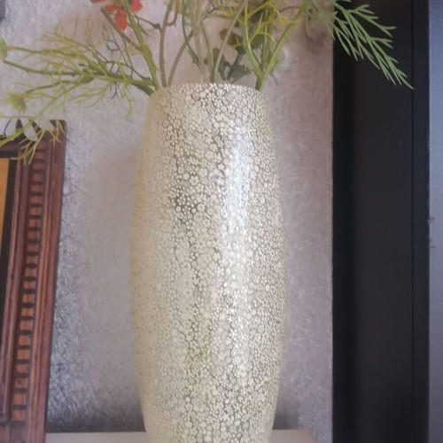 Glass vase hand decorated 26 cm new