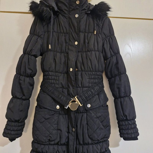 Waterproof jacket like new, black, with detachable hood, size M/L