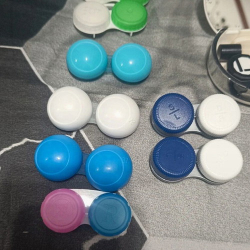 Contact lens cases like new, all together
