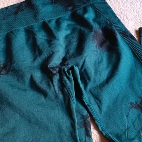 Push up leggings petrol like new, size L