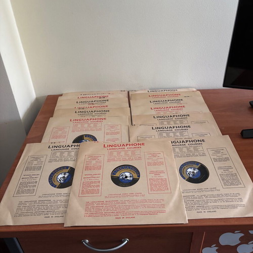 Linguaphone vintage French lessons used