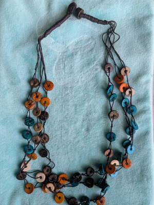 Beaded necklace boho style hand made like new