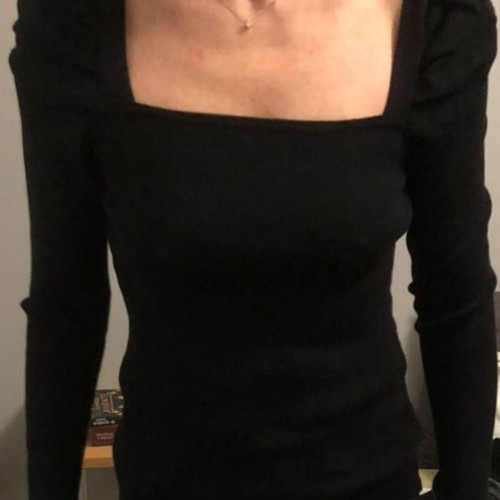 Thin women's sweater new, black, size M