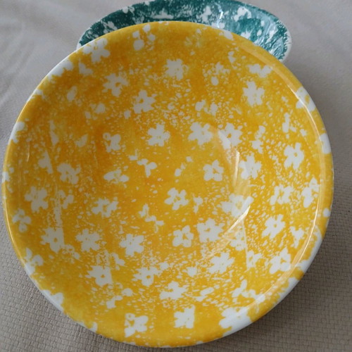 Bowls with flowers like new, set of 2 pieces