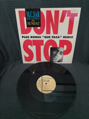 M.C. Sar & The Real McCoy Feat. Sunday Don't Stop vinyl used, electronic