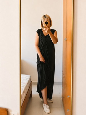 Chance Plus Size Maxi Dress Dark Charcoal Grey XXL like new