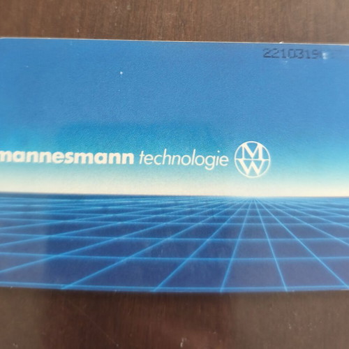 German phone card used