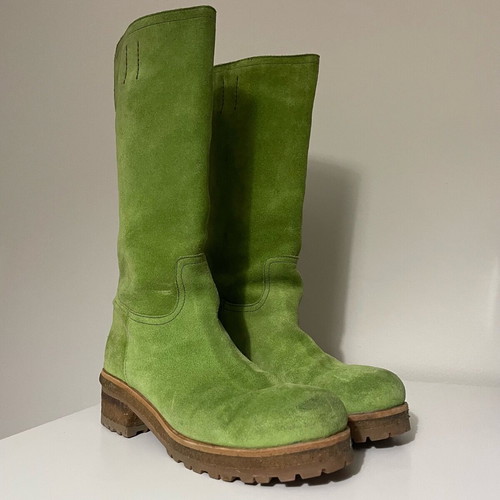 Fratelli Karida leather boot like new, size 37, green