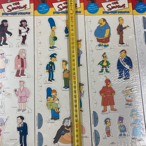 Dark Horse Comics 2001 The Simpsons Pop Out People pack of 4 new