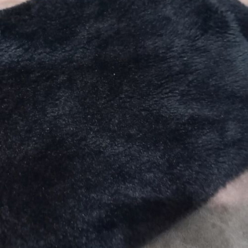 Black fur crossbody bag like new