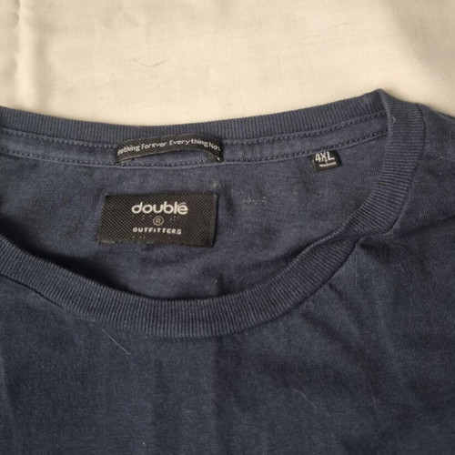 Double men's blouse 4XL used, electric blue