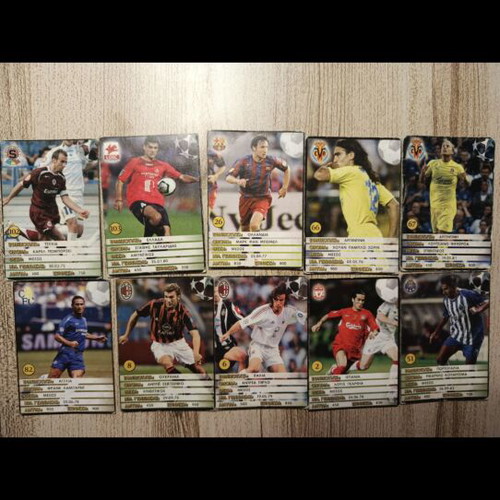 Europe's Champions 2005-6 cards used, pack of 14