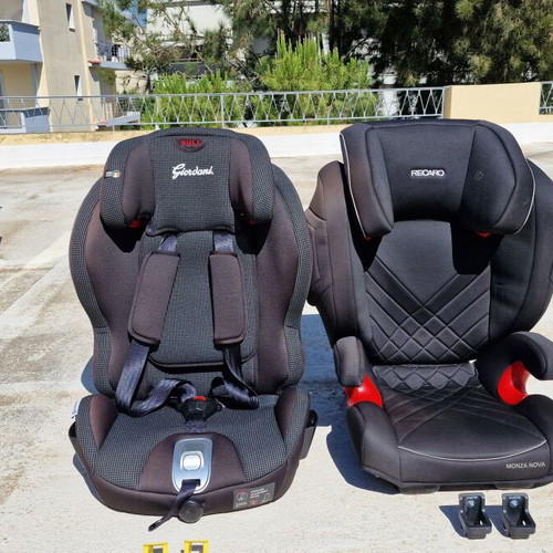 Recaro Monza Nuova ISOFIX and Giordani ISOFIX car seats used, pack of 2
