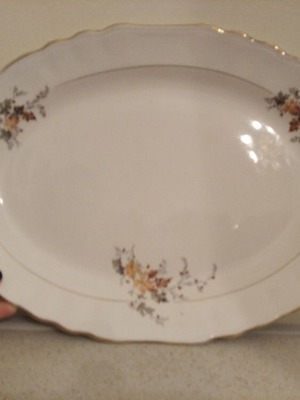 Vintage large serving platter used without cracks