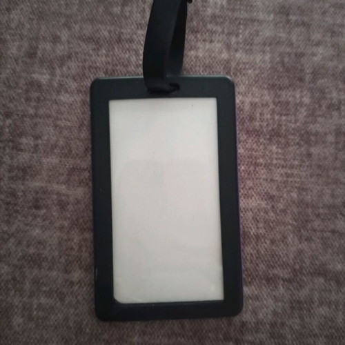 Luggage tag used, multicolored