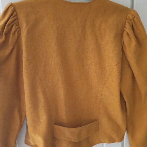 Vintage women's jacket size S like new, mustard color