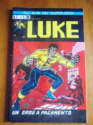 Luke Cage Hero for Hire #1 κόμικ μεταχειρισμένο, ιταλική έκδοση